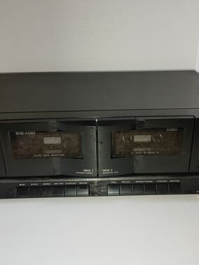 Fisher CR-W9535 Stereo Double Cassette Deck Auto Reverse Dolby B NR